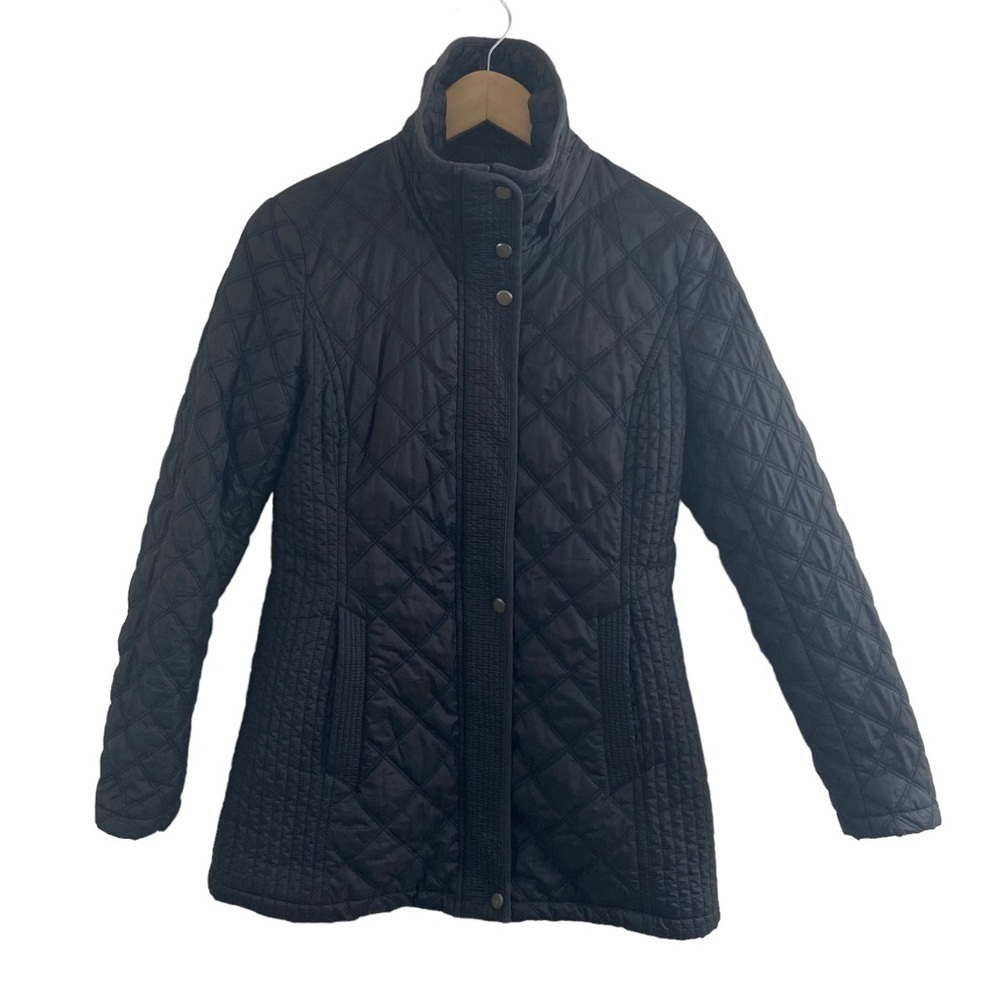 Marc New York Andrew Marc Quilted Puffer Jacket Coat Black Full Zip Sz S